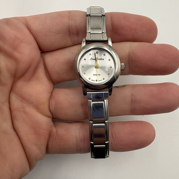 Vintage Ciao Italia Quartz Silver Toned Stainless Steel Watch- Untested - Picture 2 of 5